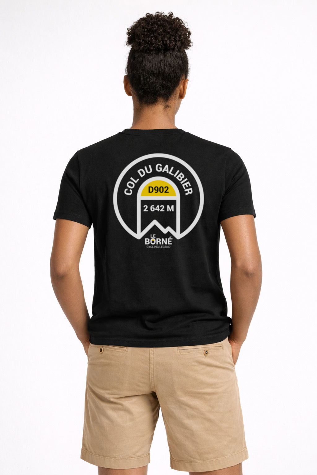 T-shirt cyclisme Col du Galibier - Le Borné