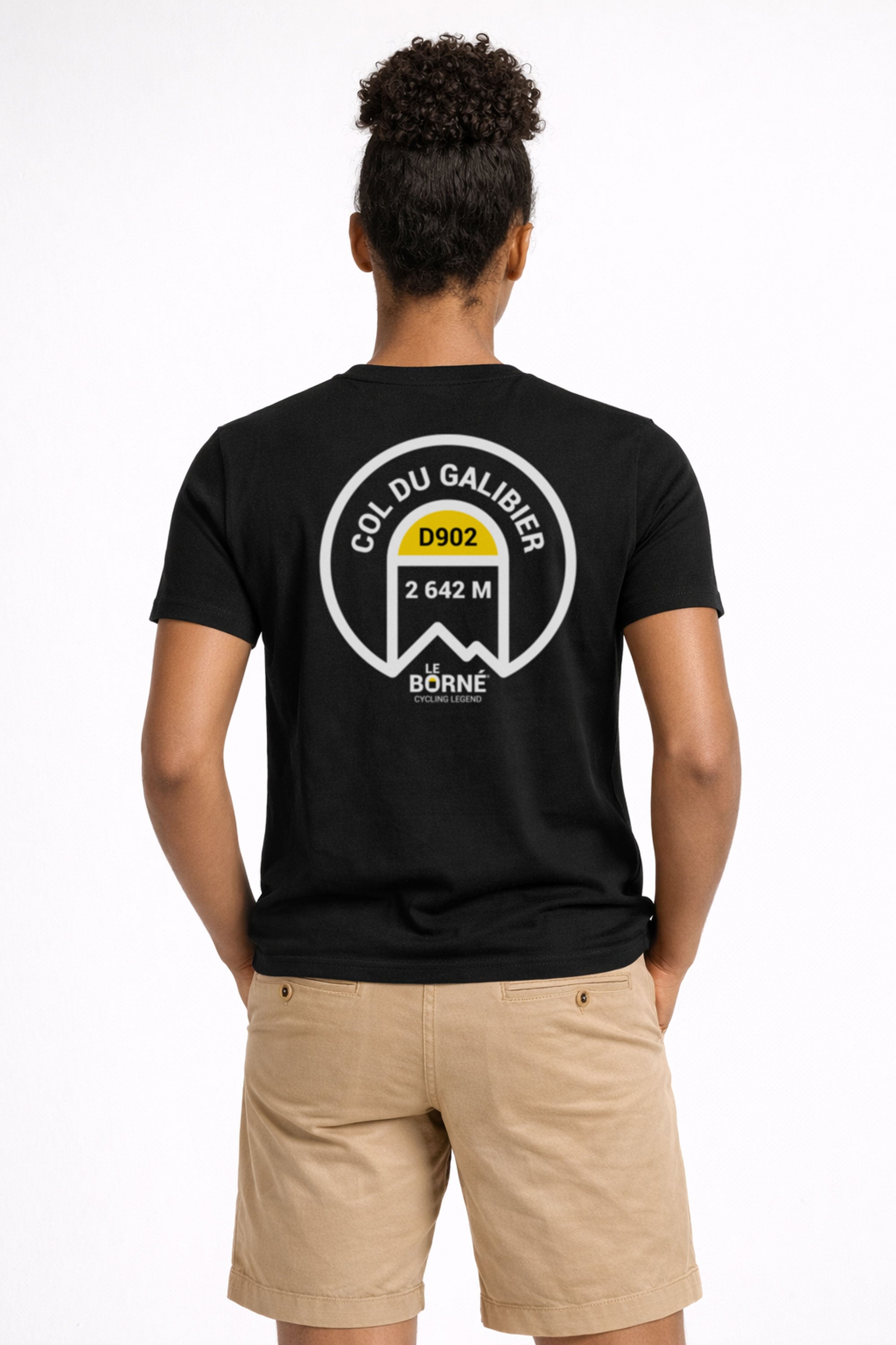T-shirt cyclisme Col du Galibier - Le Borné
