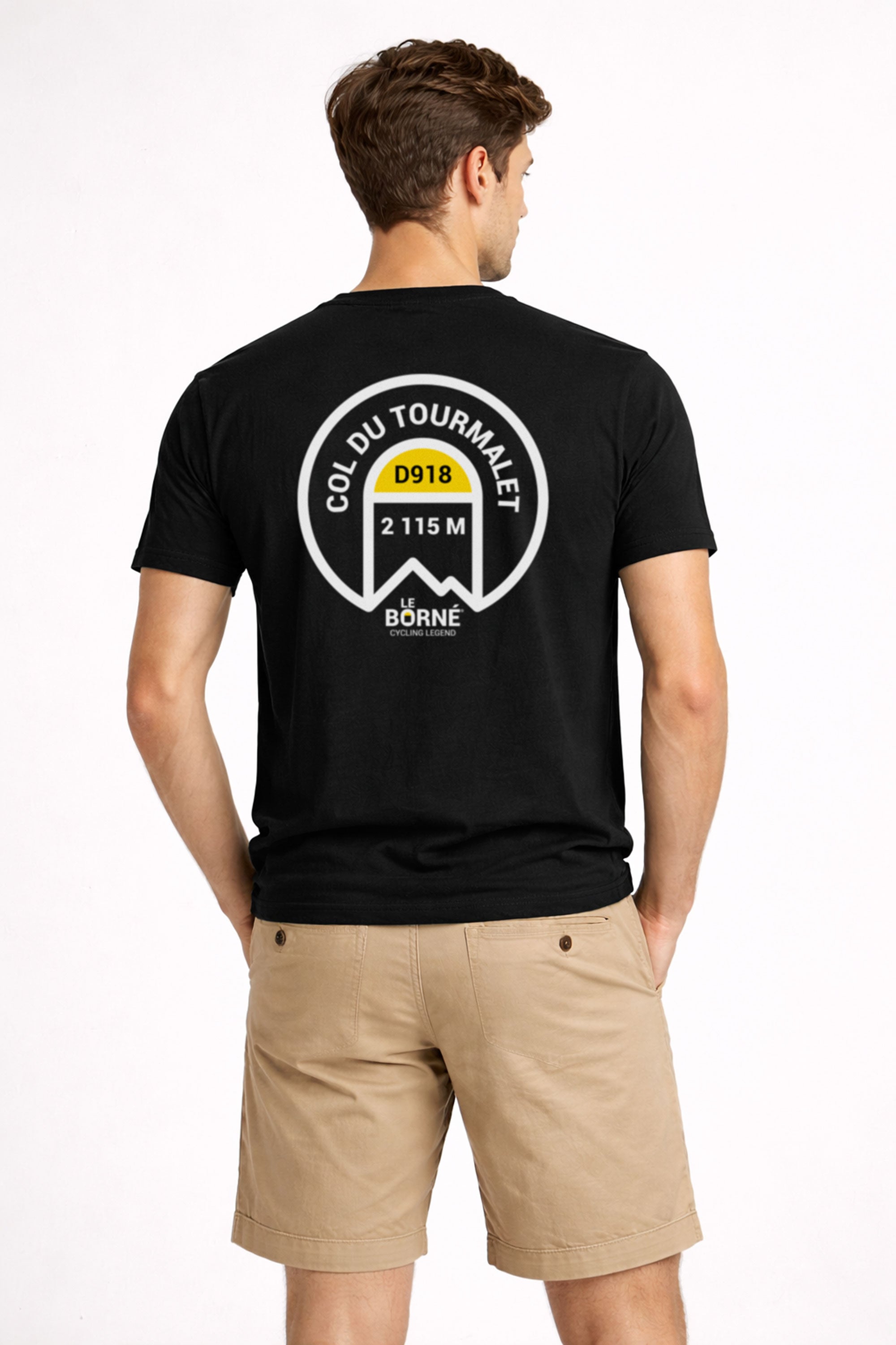 T-shirt cyclisme Col du Tourmalet - Le Borné