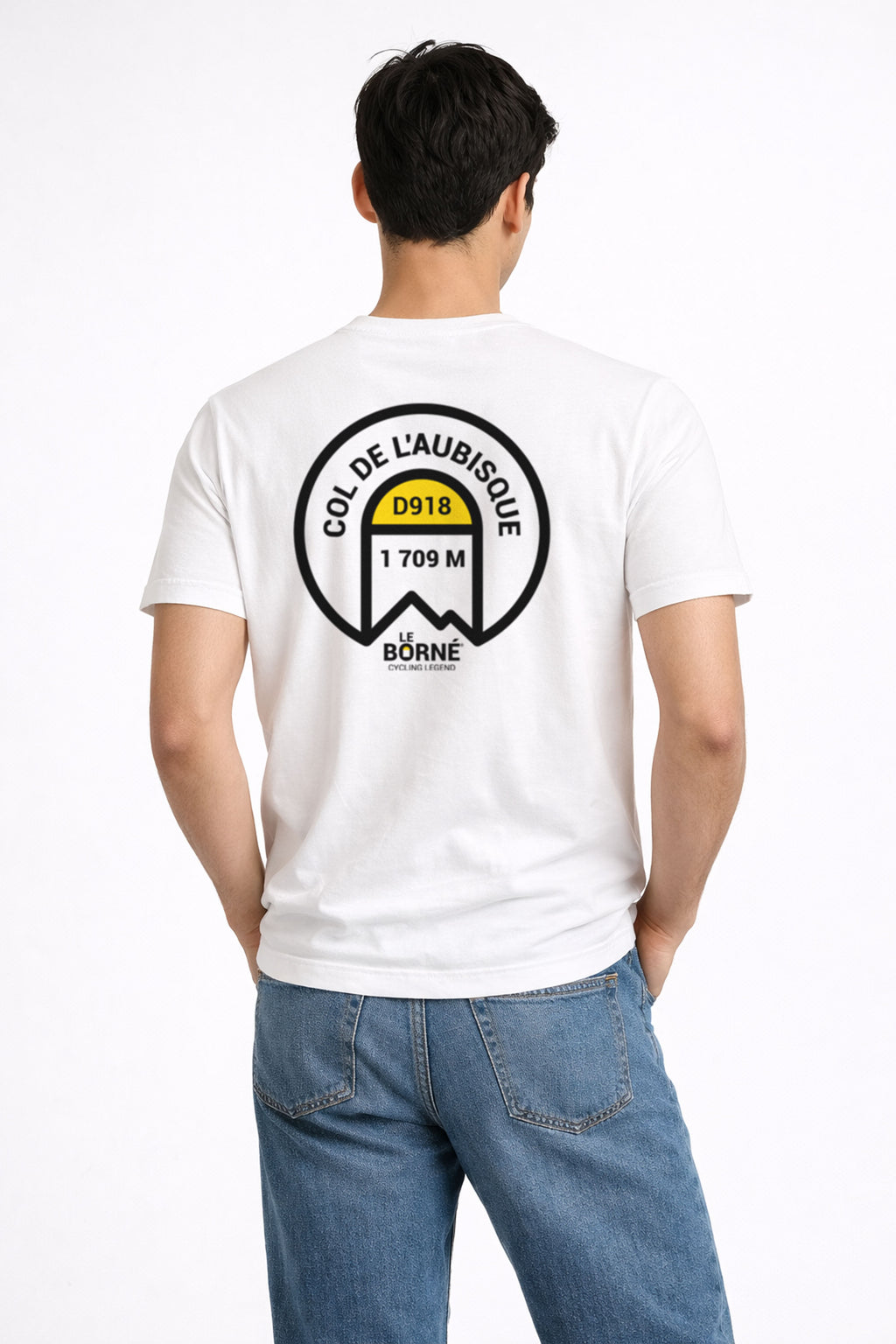 T-shirt cyclisme Col de L'Aubisque - Le Borné