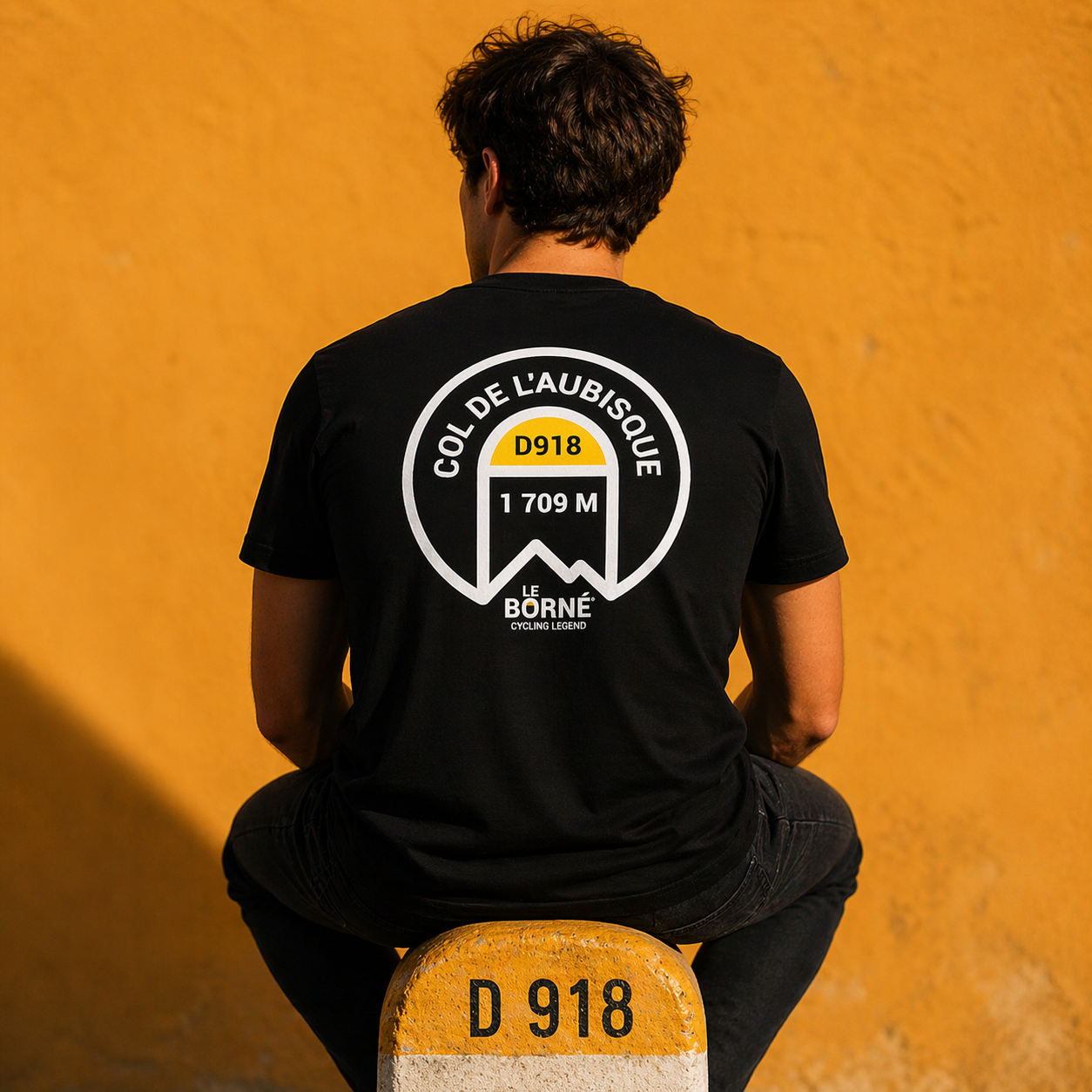 T-shirt cyclisme Col de L'Aubisque - Le Borné