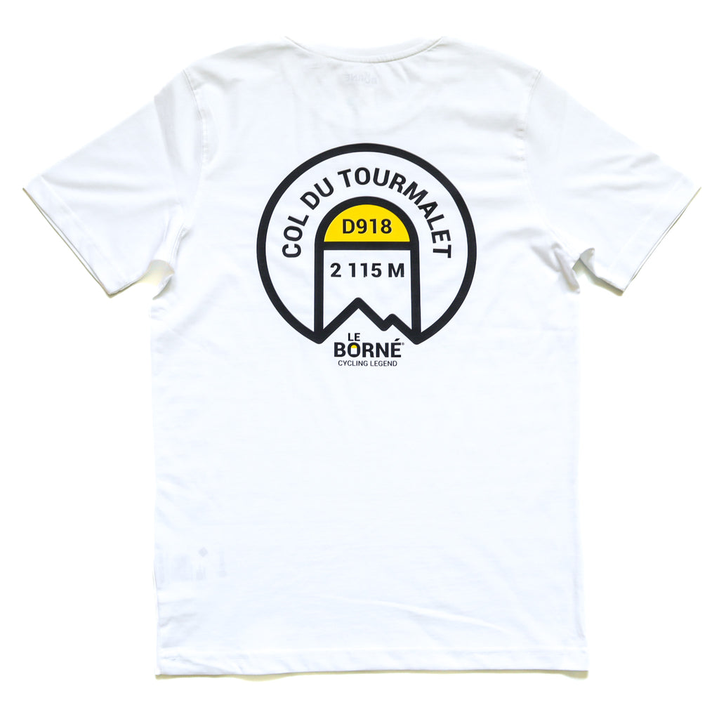 T-shirt cyclisme Col du Tourmalet - Le Borné